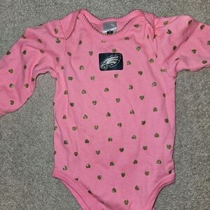 NFL Football Philadelphia EAGLES Baby Girl Onesie 6-12 Months